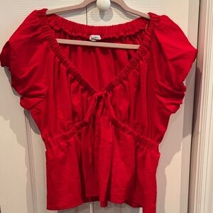 Sienna Sky Vibrant Red Blouse